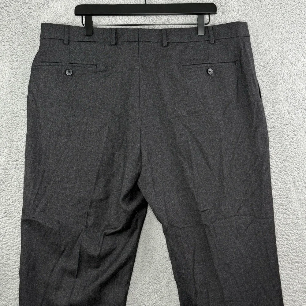 Ballin Men's 40x31 Dark Gray Wool Cashmere Dress‎ Pants Slacks Soft Flat Front